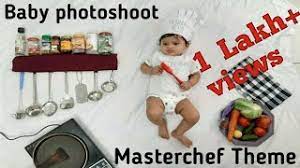 Baby Photography Ideas Baby Photography At Home Baby Photoshoot Masterchef Theme Babymasterchef Youtube