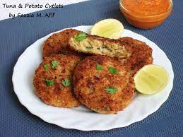 Tuna Potato Cutlets Fauzia S Kitchen Fun Cutlets Recipes Kebab Recipes Fish Cutlets