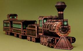 The Ghost Train Paper Models Paper Toys Free Paper Models