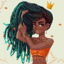 Anime characters drawing in dreads female. 21 Cartoon Dreads Ideas Afro Art Black Women Art Black Girl Art
