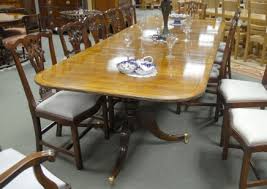 If your ceiling is higher than eight feet high, the recommended clearance is 36 to 40 inches. Regency Dining Table Walnut Pedestal 10 Foot English