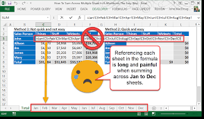 This layout is the same for all three tabs i there a way to search multiple worksheets? How To Sum Across Multiple Sheets In A Workbook How To Excel