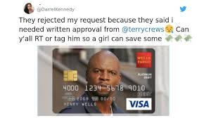 (disabled november 30, 2020) wells fargo actually offers a unique debit card replacement program of sorts that's different from the way that other banks handle stolen or misplaced debit cards. Terry Crews Debit Card Rejected By Wells Fargo Inspiremore Com