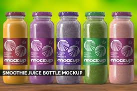 Smoothie Juice Bottle Mockup Bottle Mockup Juice Bottles Bottle