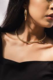 Collar de cuentas rellenas de oro, collar de cuentas de oro, collar de  bolas, collar de bolas con cuentas, cadena de bolas, relleno de oro de 14  k, collar de bolas de