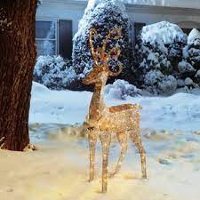 Outdoor christmas reindeer decorations lighted. Christmas Outdoor Reindeer Wayfair