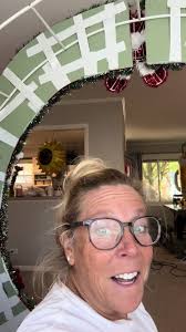 Tinsel Red and Gold Door Frame