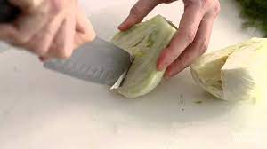 Fennel is a simple and robust vegetable to work with that holds it's shape whether slicing it thinly on a mandolin or deploying your knife skills. How To Cut A Fennel Bulb With Martha Stewart Youtube