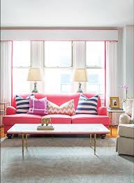 Wide range of fabric couches available, nationwide delivery! 12 Times A Pink Sofa Made The Room Design Sponge