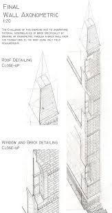 Axonometric Drawing Exercise First Year Term Two On Behance Axonometric Drawing Drawing Exercises Roof Detail