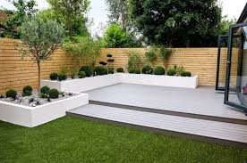Small Low Maintenance Garden Minimalist Style Garden By Yorkshire Gardens Minimalist Wood Plastic Composite Homify In 2020 Outdoor Gardens Design Small Garden Landscape Back Garden Design