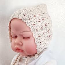 Crochet Pattern Newborn Baby Girl Bonnets Baby Hats To Crochet Kristi  Simpson