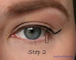 To make sure the liner isn't concealed by your lid, create the outer wing tip where the lid's hood starts. Tutorial Winged Eyeliner For Hooded Eyes The Makeup Moth