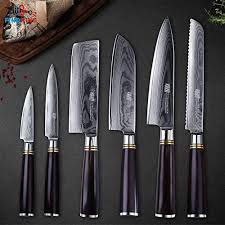 Check spelling or type a new query. Best Quality 6 Pcs Damascus Kitchen Knives Sets 67 Layer Steel Blade Black Handle Knife Utility S Chef Bread Knife Set Best Tastesutra Com