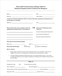 Sample employment verification letter formats. Free 8 Sample Employment Verification Request Forms In Pdf Ms Word