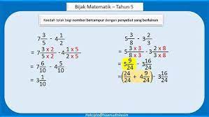 Soalan latihan tahun 1 hingga 5. Cikgu Matematik Tahun 5 Bab 7 Pecahan Facebook