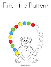 Take a deep breath and relax with these free mandala coloring pages just for the adults. Finish The Pattern Coloring Page Twisty Noodle