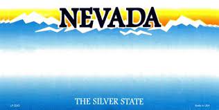Only rear plates have been required since 1989. Nevada Blank License Plate