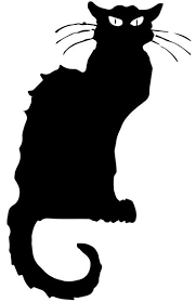 Le Chat Noir Black Cat On White Art Print Cat Tattoo Designs Le Chat Noir Cat Tattoo