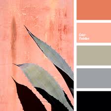 Black Color Of Flamingo Feathers Contrast Palette Coral Grey Olive Orange Color Palettes Coral Colour Palette Orange Color Palettes Black Color Palette