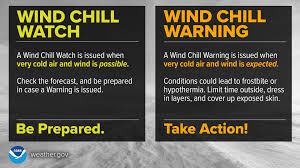 Wind Chill Warning vs Watch - StoryMD