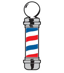 Barber Pole Logo By Mrs Lila Botsford Dvm Barber Shop Pole Barber Pole Barber Logo