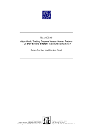 Exclusions may apply and e*trade reserves the right to charge variable commission rates. Pdf Algorithmic Trading Engines Versus Human Traders Do They Behave Different In Securities Markets