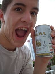 Me enjoying my Singha