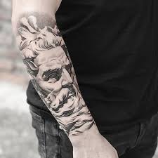 Black And Grey Realism Tattoo Artists Vancouver There S Only One Word For Dmitry Troshin S Black And Grey Realism Godly Via Instagram Mistertroshin Blackandgre Zeus Tattoo Greek Tattoos Mythology Tattoos