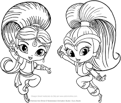Free, printable coloring pages for adults that are not only fun but extremely relaxing. Shimmer And Shine Coloring Pages Coloring Home