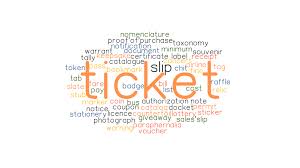 Maybe you would like to learn more about one of these? Ticket Synonyms And Related Words What Is Another Word For Ticket Grammartop Com
