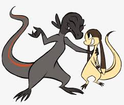 It evolves into heliolisk when exposed to a sun stone. Salandit And Helioptile Weasyl Helioptile Salandit Png Image Transparent Png Free Download On Seekpng