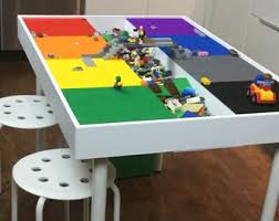 Lego Table For Older Kids Etsy Lego Table With Storage Lego Table Building For Kids