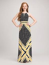 Double Print Maxi Dress Dressbarn Maxi Dress