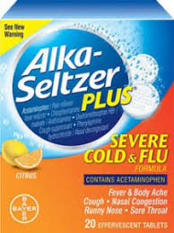 Of acetaminophen/dextromethorphan/phenylephrine during pregnancy or . Alka Seltzer Plus Severe Cold And Flu Review