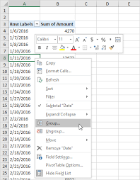 Group Pivot Table Items In Excel Pivot Table Teaching Excel