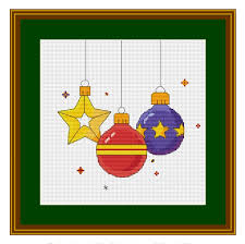 These beginner cross stitch patterns will help you learn how to… 2. Pattern Free Christmas Ornaments Cross Stitch Pattern Crossstitch