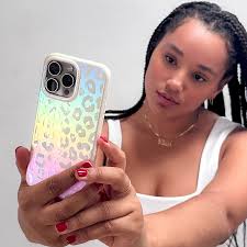 White Opal Leopard Samsung Case