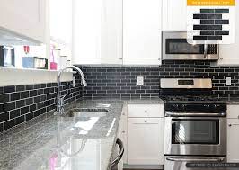 31 Black Subway Backsplash Ideas The Power Of Black Color Black Backsplash Black Subway Tiles Caledonia Granite