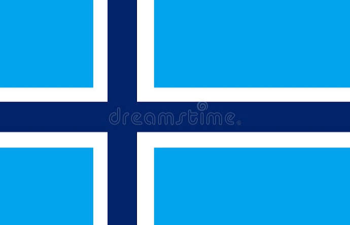 Spitzbergen-Flagge Auf Weißem Hintergrund Vektor Abbildung - Illustration von kreuz, nation: 108446314