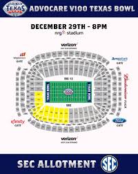 76 Actual Texas Bowl Seating Chart