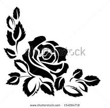 Pin By Waleed On Estenciles Rose Stencil Flower Silhouette Flower Stencil