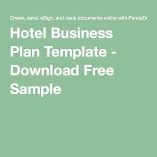 Hotel Business Plan Template Download Free Sample Business Plan Template Business Planning How To Plan