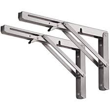 Amazon Com Sumnacon Sturdy Folding Shelf Brackets Heavy Duty White Metal Triangle Table Bench Folding Shelf Bracket Shelf Brackets Heavy Duty Shelf Brackets