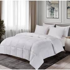 Blue Ridge Light Warmth White Queen Down Comforter 007402 The Home Depot