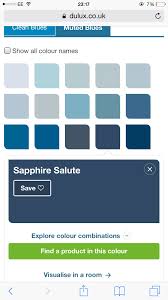 Sapphire Blue Navy Blue Dulux Paint In 2019 Blue Bedroom