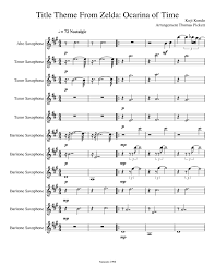 Baby one more time by britney spears. Title Theme From Zelda Ocarina Of Time Sheet Music For Saxophone Alto Saxophone Tenor Saxophone Baritone Saxophone Ensemble Musescore Com