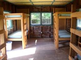 Our beautiful deluxe cabins, most with full bathrooms, kitchenettes and flat screen tv's. Tamakwa Cabin Interior Ymca Camp Abnaki