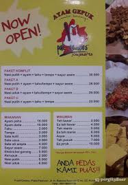 Selalu Diperbarui Menu Ayam Gepuk Pak Gembus Kuningan