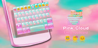 Pink Cloud Emoji Keyboard Skin Emoji Keyboard Com Cloud Emoji Emoji Keyboard Pink Clouds